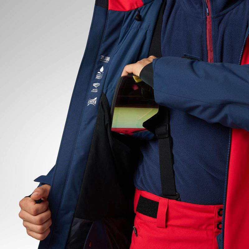 Мъжко скиорско яке Rossignol Velika Insulated sports red/dark navy 11