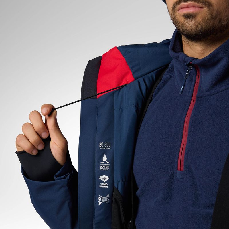Мъжко скиорско яке Rossignol Velika Insulated sports red/dark navy 13