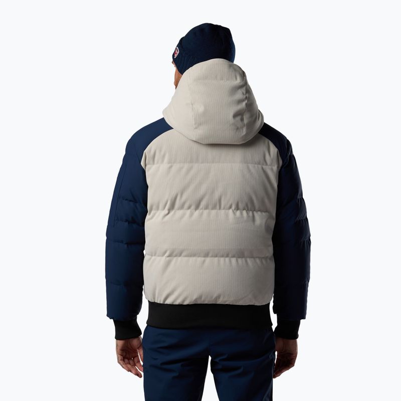 Мъжко скиорско яке Rossignol Corduroy Down Bomber silver cloud/dark navy 3