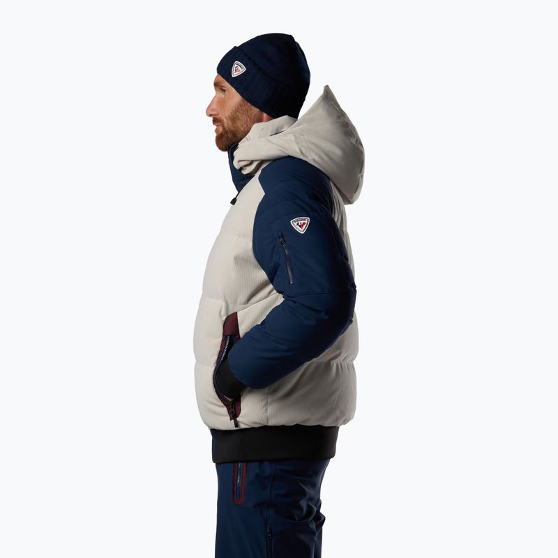 Мъжко скиорско яке Rossignol Corduroy Down Bomber silver cloud/dark navy 4