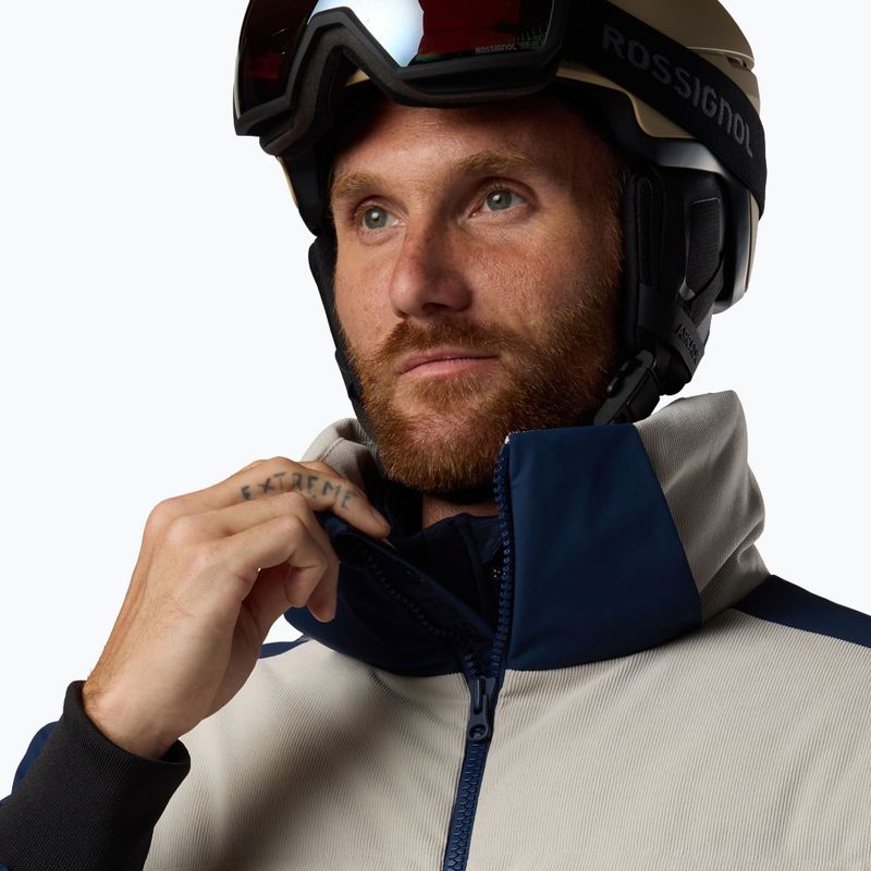 Мъжко скиорско яке Rossignol Corduroy Down Bomber silver cloud/dark navy 6