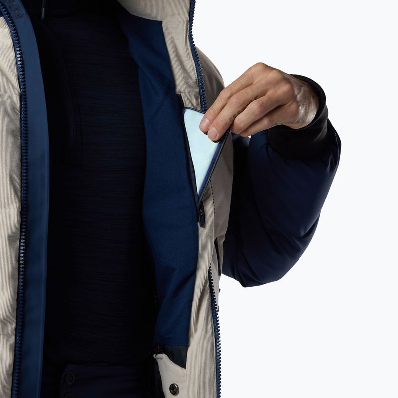 Мъжко скиорско яке Rossignol Corduroy Down Bomber silver cloud/dark navy 12
