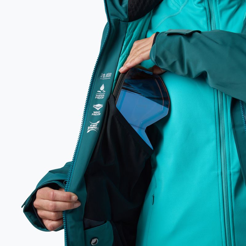 Дамско скиорско яке Rossignol 4WS Blackside Insulated transformative teal 15
