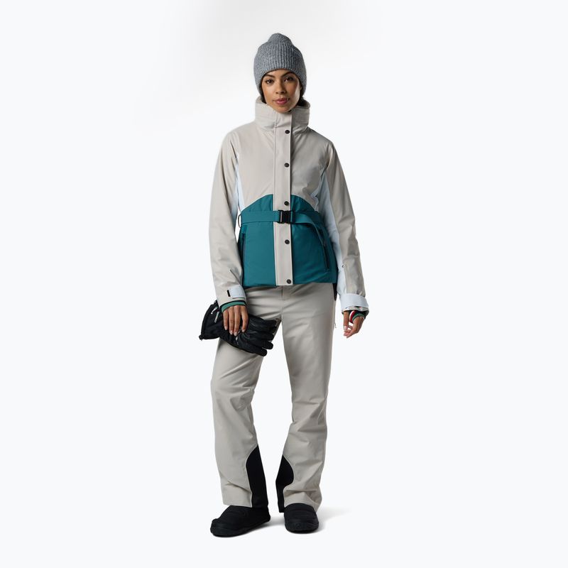 Дамско скиорско яке Rossignol Snowdazzle Belted silver cloud 2