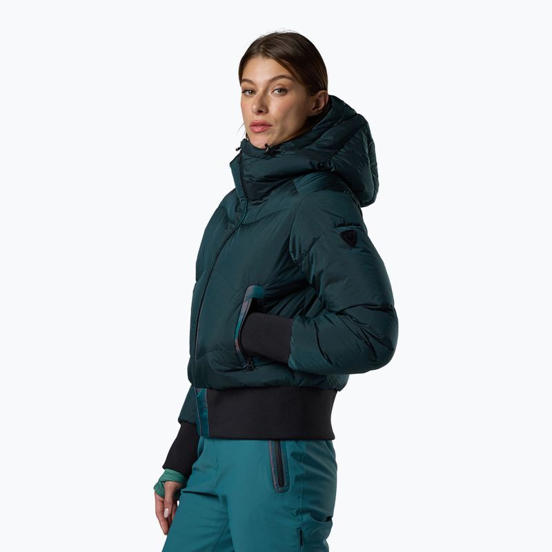 Дамско скиорско яке Rossignol Snowblaze Down Bomber transformative teal 4