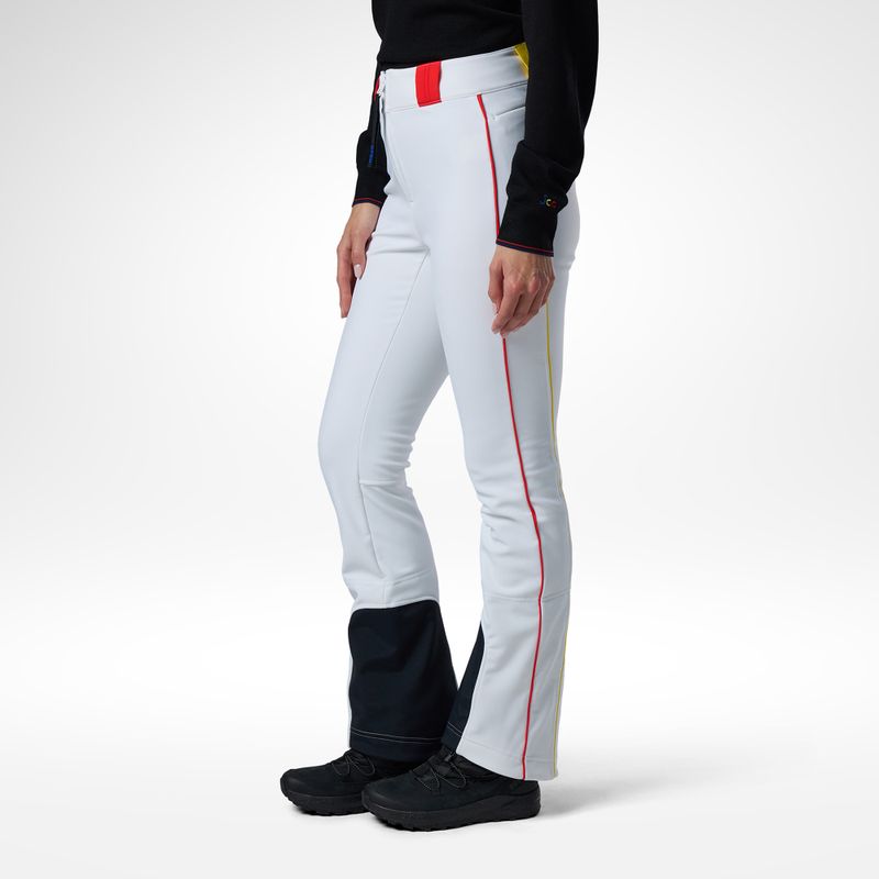Дамски скиорски панталони Rossignol JCC Softshell white 4