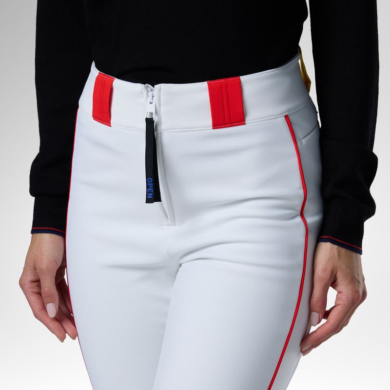 Дамски скиорски панталони Rossignol JCC Softshell white 5