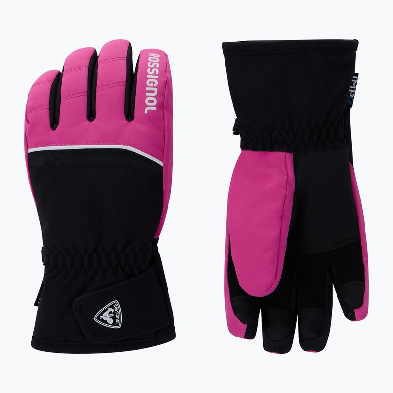 Детски скиорски ръкавици Rossignol Tech Impr G electric fuchsia