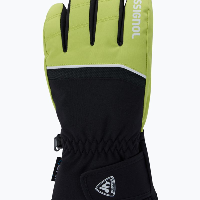 Детски скиорски ръкавици Rossignol Tech Impr G wild lime 3