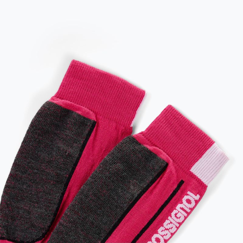 Детски скиорски чорапи Rossignol Essential electric fuchsia 2