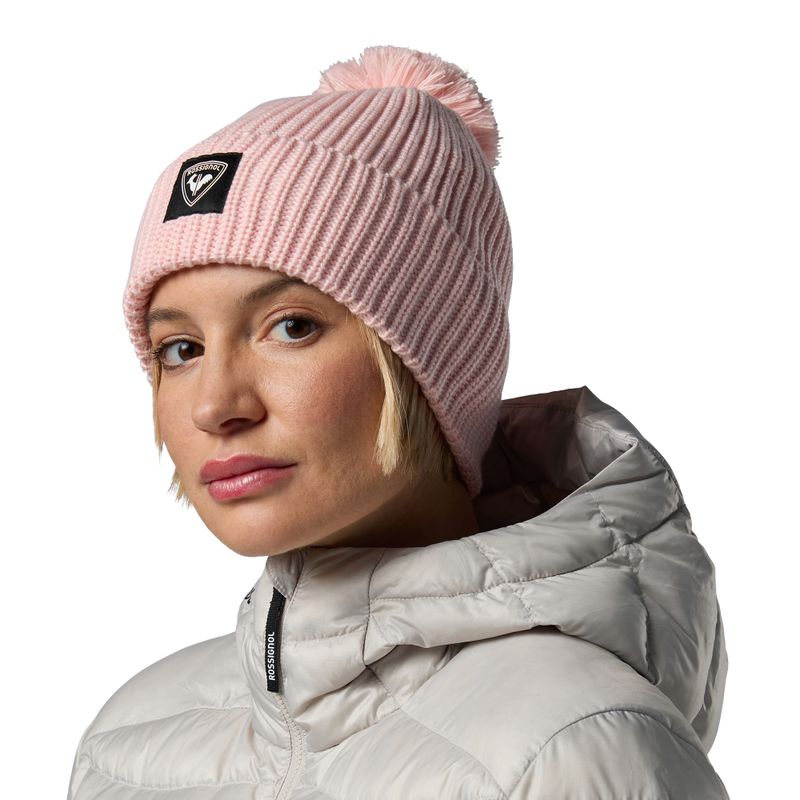 Зимна шапка Rossignol Strawpile Pompom Beanie pale lilac 4