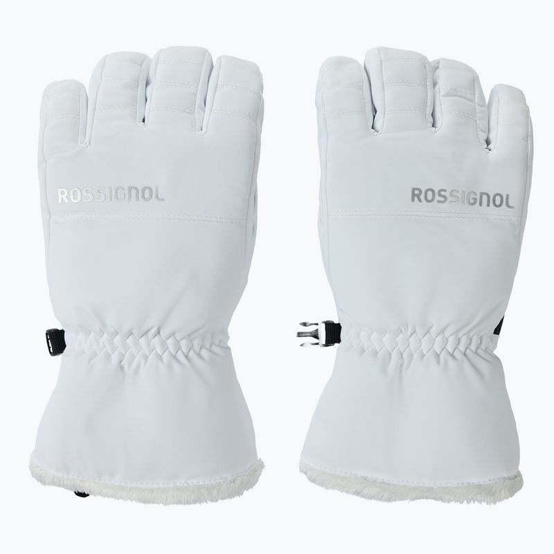 Дамски скиорски ръкавици Rossignol Perfy G white 2