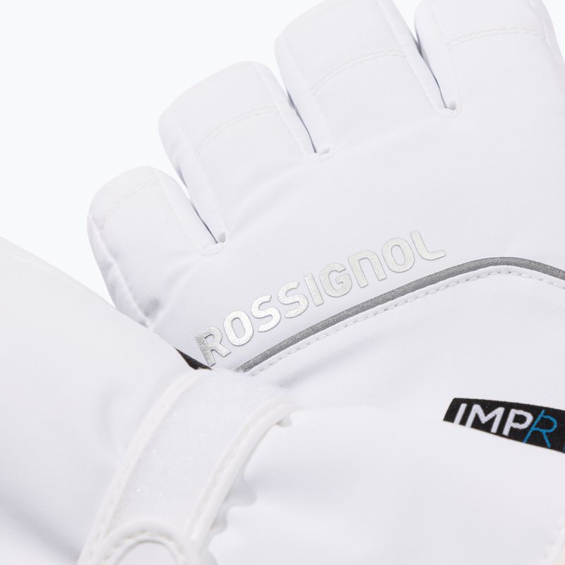Дамски скиорски ръкавици Rossignol Perfy G white 3