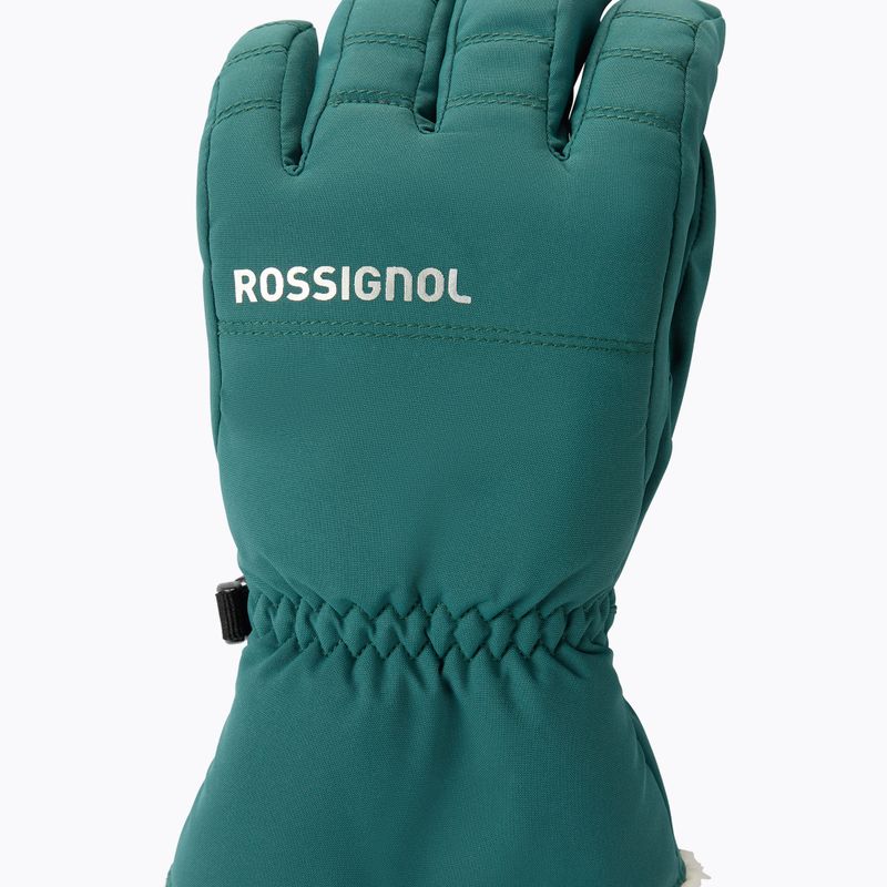 Дамски скиорски ръкавици Rossignol Perfy G transformative teal 3