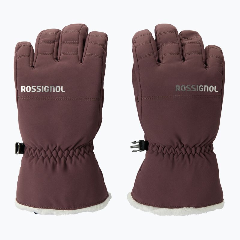 Дамски скиорски ръкавици Rossignol Perfy G huckleberry 2