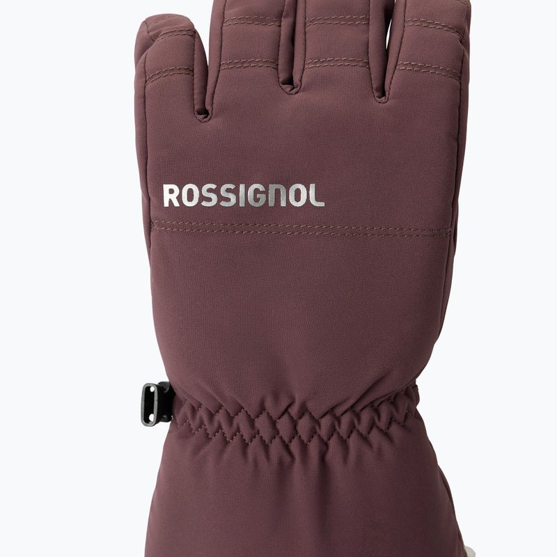 Дамски скиорски ръкавици Rossignol Perfy G huckleberry 3