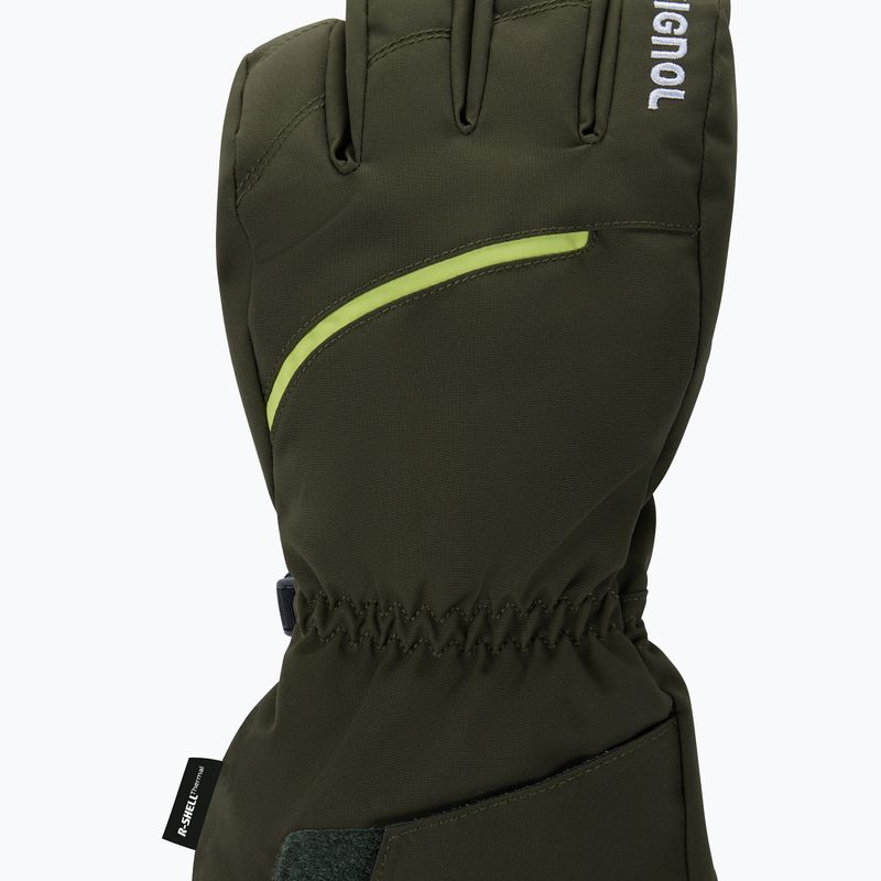 Мъжки скиорски ръкавици Rossignol Perf R-Shell Thermal olive shadow 3