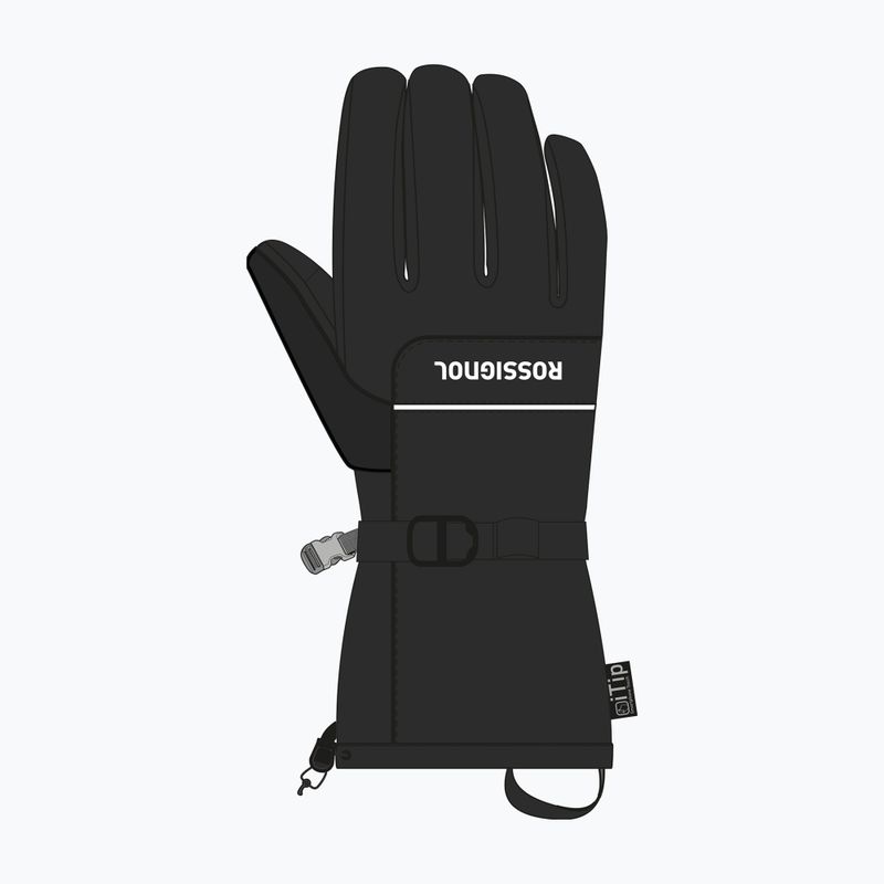 Мъжки скиорски ръкавици Rossignol Action R-Shell Dry black 3