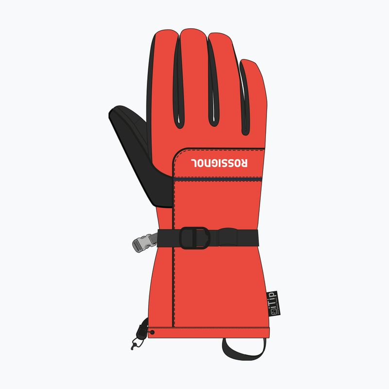 Мъжки скиорски ръкавици Rossignol Action R-Shell Dry golden gate 3