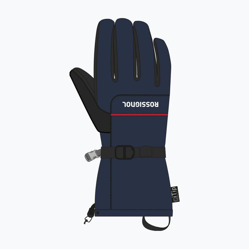 Мъжки скиорски ръкавици Rossignol Action R-Shell Dry dark navy 3