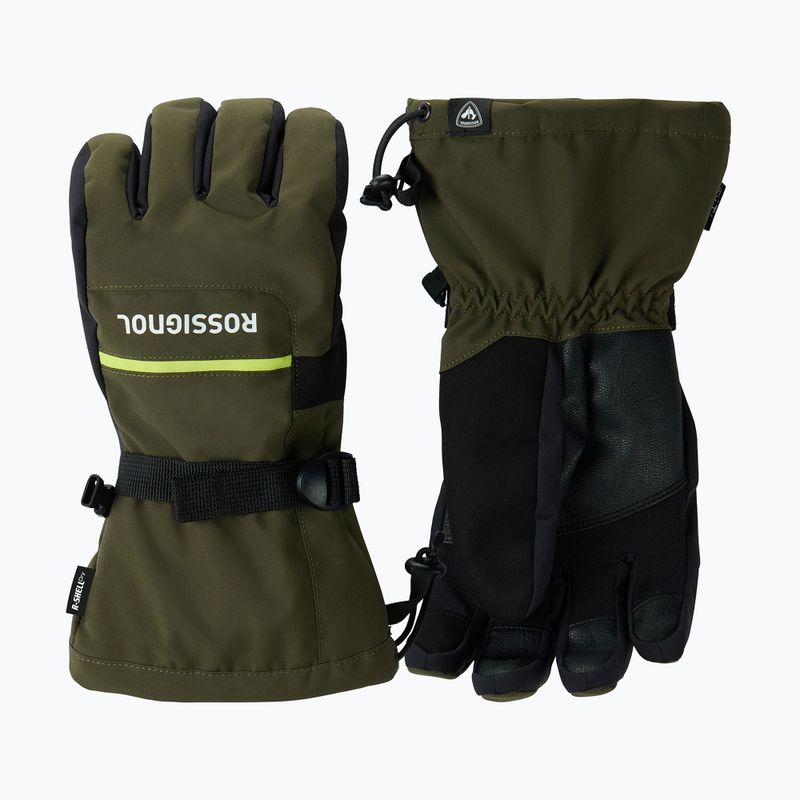 Мъжки скиорски ръкавици Rossignol Action R-Shell Dry olive shadow 2