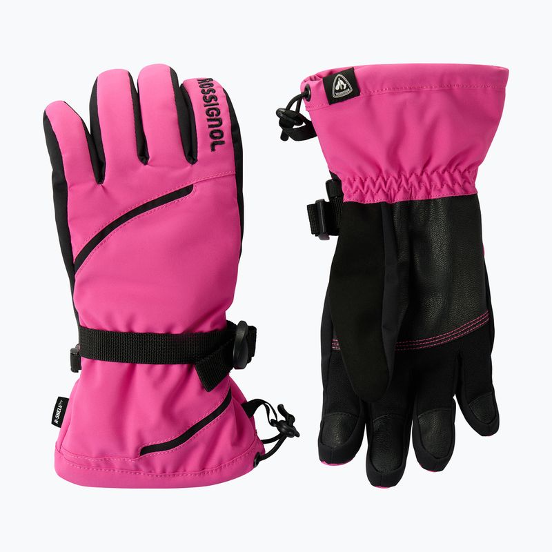 Дамски скиорски ръкавици Rossignol Temptation R-Shell electric fuchsia 2