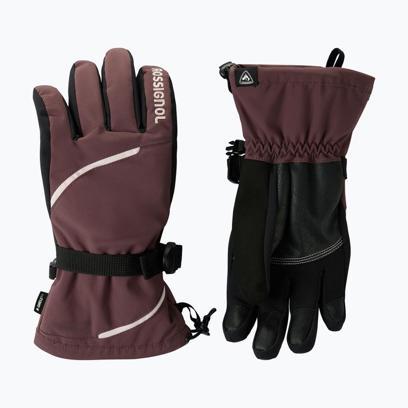 Дамски скиорски ръкавици Rossignol Temptation R-Shell huckleberry 2