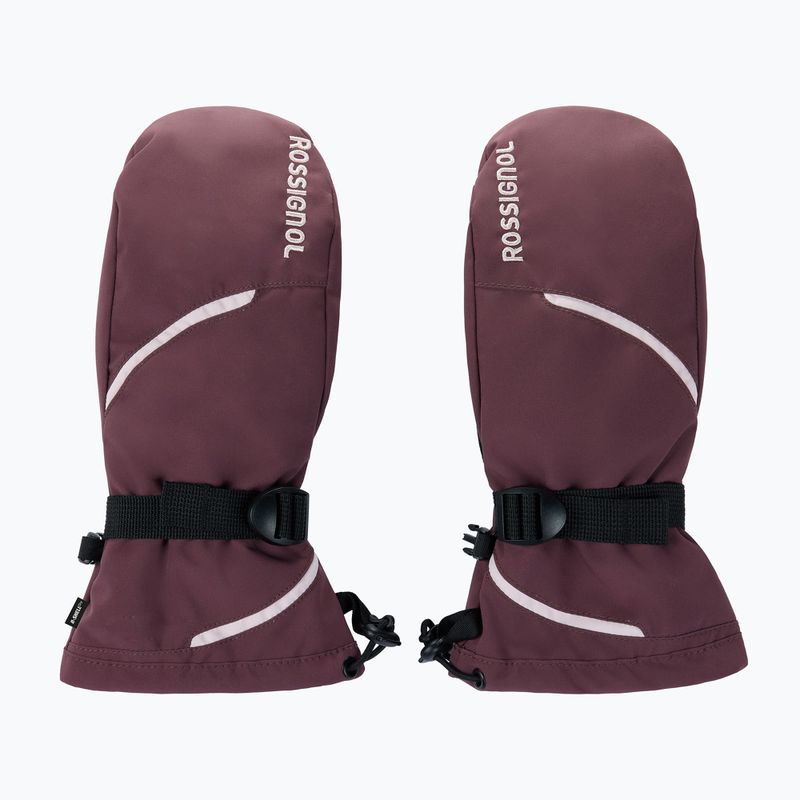 Дамски скиорски ръкавици Rossignol Temptation Mittens R-Shell huckleberry