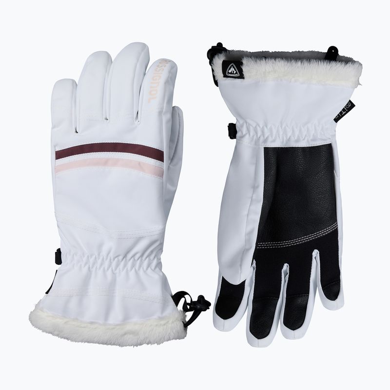 Дамски скиорски ръкавици Rossignol Piste R-Shell Dry white 2