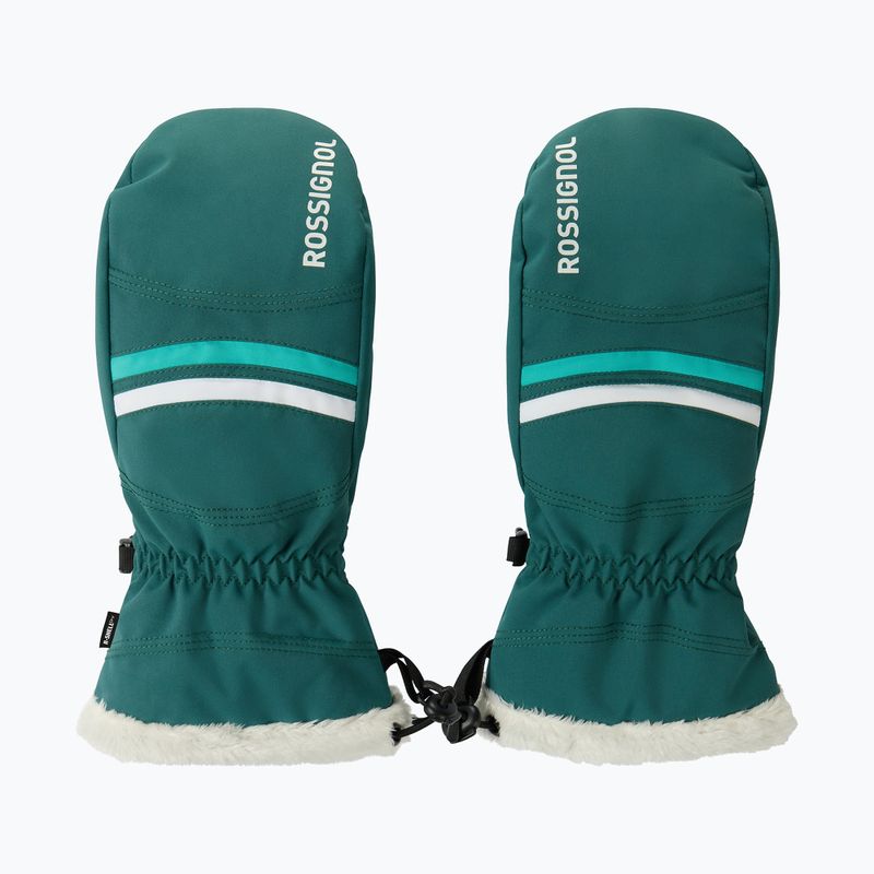 Дамски скиорски ръкавици Rossignol Piste Mittens R-Shell Dry transformative teal