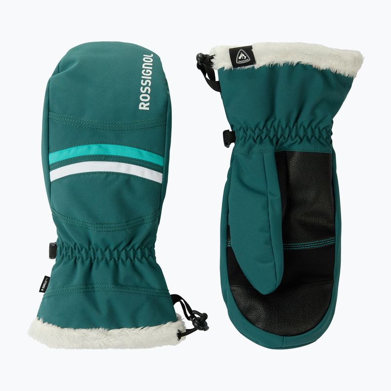 Дамски скиорски ръкавици Rossignol Piste Mittens R-Shell Dry transformative teal 2