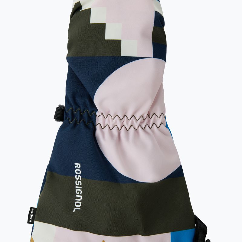 Детски скиорски ръкавици Rossignol Mittens R-Shell Dry jr potpourri dazzle blue 3