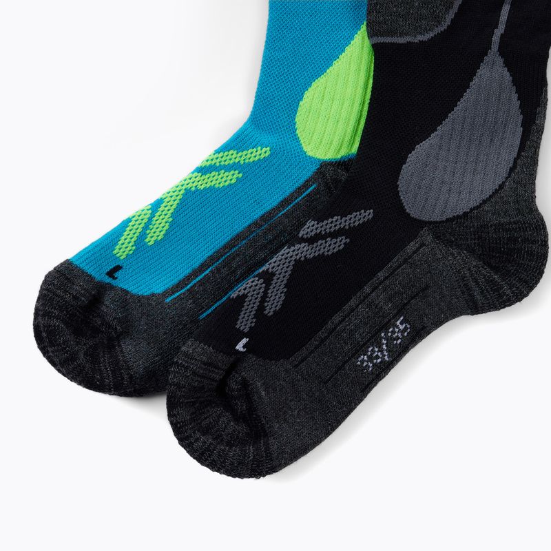 Детски скиорски чорапи Rossignol Essential 2 pack black 3