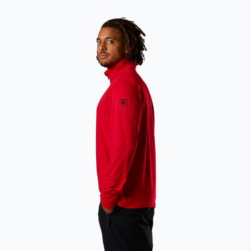 Мъжки скиорски суитшърт Rossignol Mid Layer Stertch Half Zip sports red 4