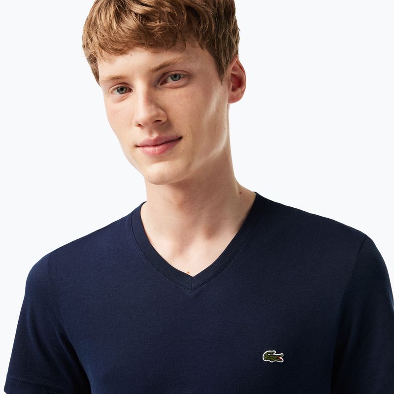 Мъжка тениска Lacoste TH2036 navy blue 3