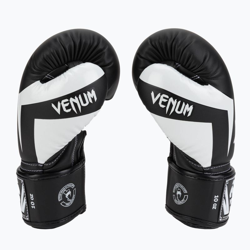 Venum Elite черни/бели боксови ръкавици 4