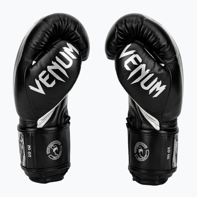 Venum Giant 3.0 черно-сребърни боксови ръкавици 2055-128 4