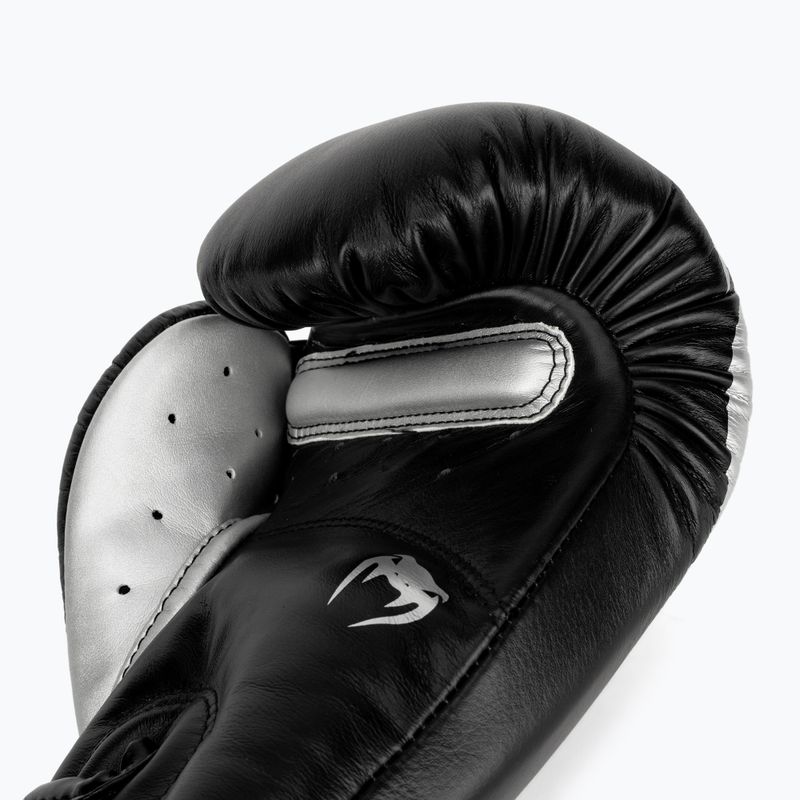 Venum Giant 3.0 черно-сребърни боксови ръкавици 2055-128 5