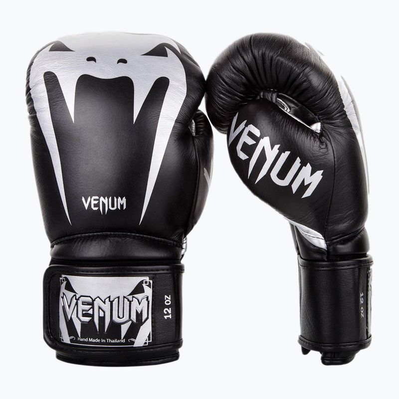 Venum Giant 3.0 черно-сребърни боксови ръкавици 2055-128