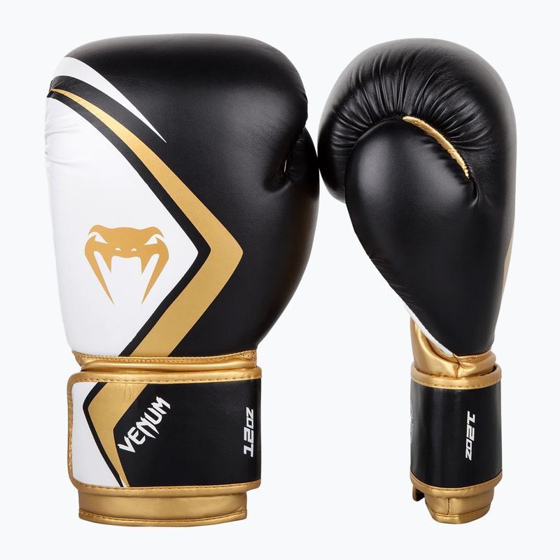 Боксови ръкавици Venum Contender 2.0 black/white-gold 2