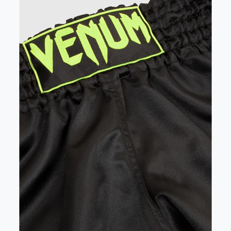 Мъжки къси панталони за тренировка Venum Classic Muay Thai black/neo yellow 3