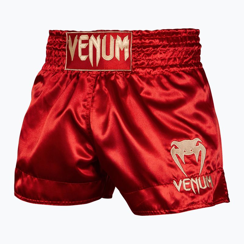 Мъжки шорти за тренировка Venum Classic Muay Thai bordeaux/gold