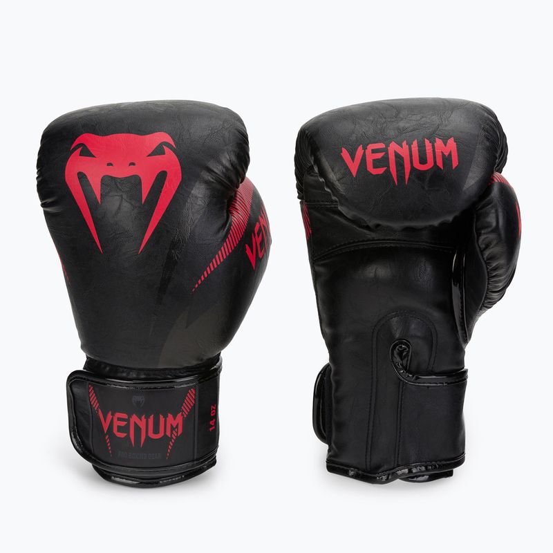 Venum Impact боксови ръкавици черни VENUM-03284-100-10OZ 3