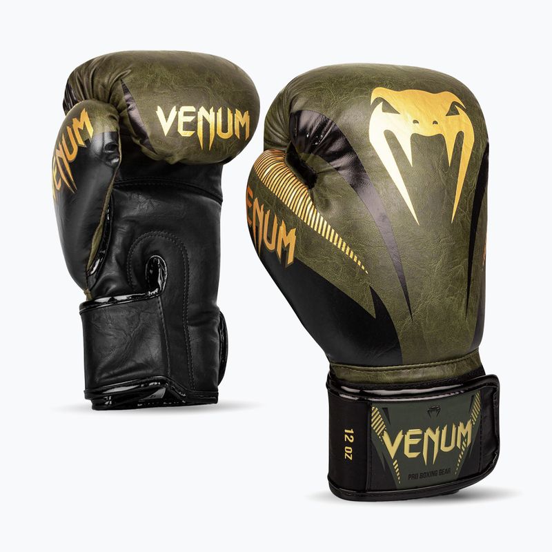 Venum Impact боксови ръкавици зелени 03284-230-10OZ 9
