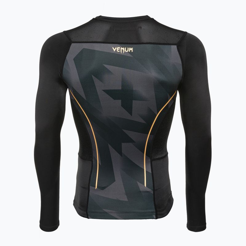Мъжки Venum Razor Rashguard с дълъг ръкав black/gold 8
