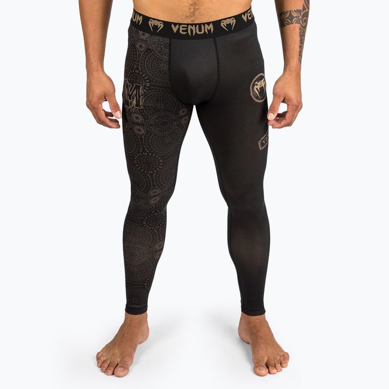 Мъжки Venum Santa Muerte Dark Side Spats черен/кафяв клин
