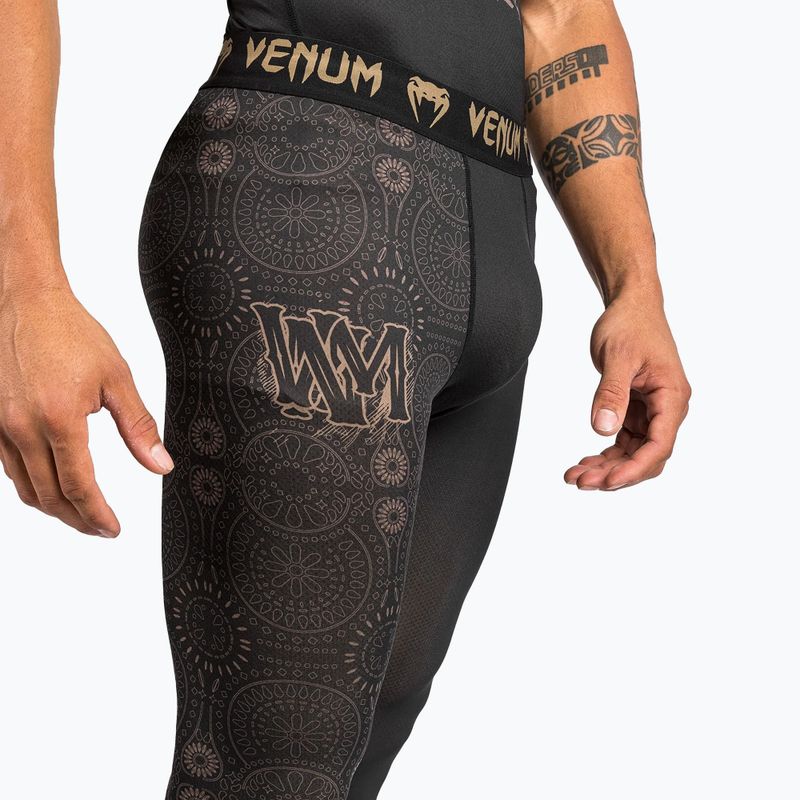 Мъжки Venum Santa Muerte Dark Side Spats черен/кафяв клин 8