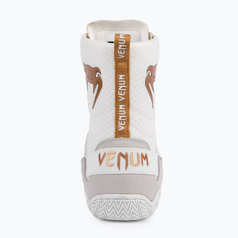 Боксьорски обувки Venum Elite Boxing white/gold 13