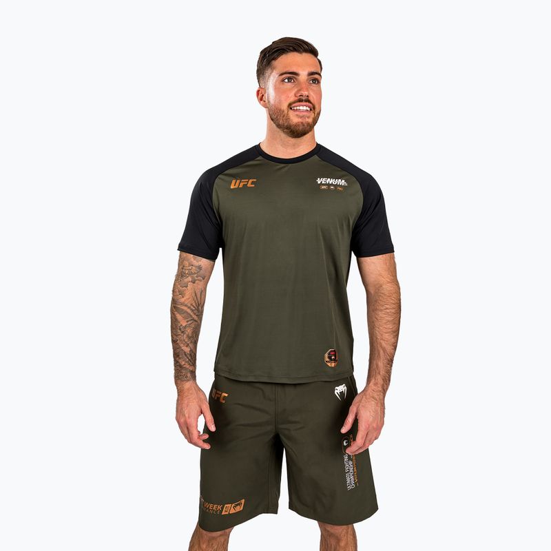 Мъжка тениска Venum UFC By Adrenaline Fight Week Dry-Tech khaki 3