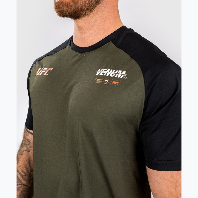 Мъжка тениска Venum UFC By Adrenaline Fight Week Dry-Tech khaki 5